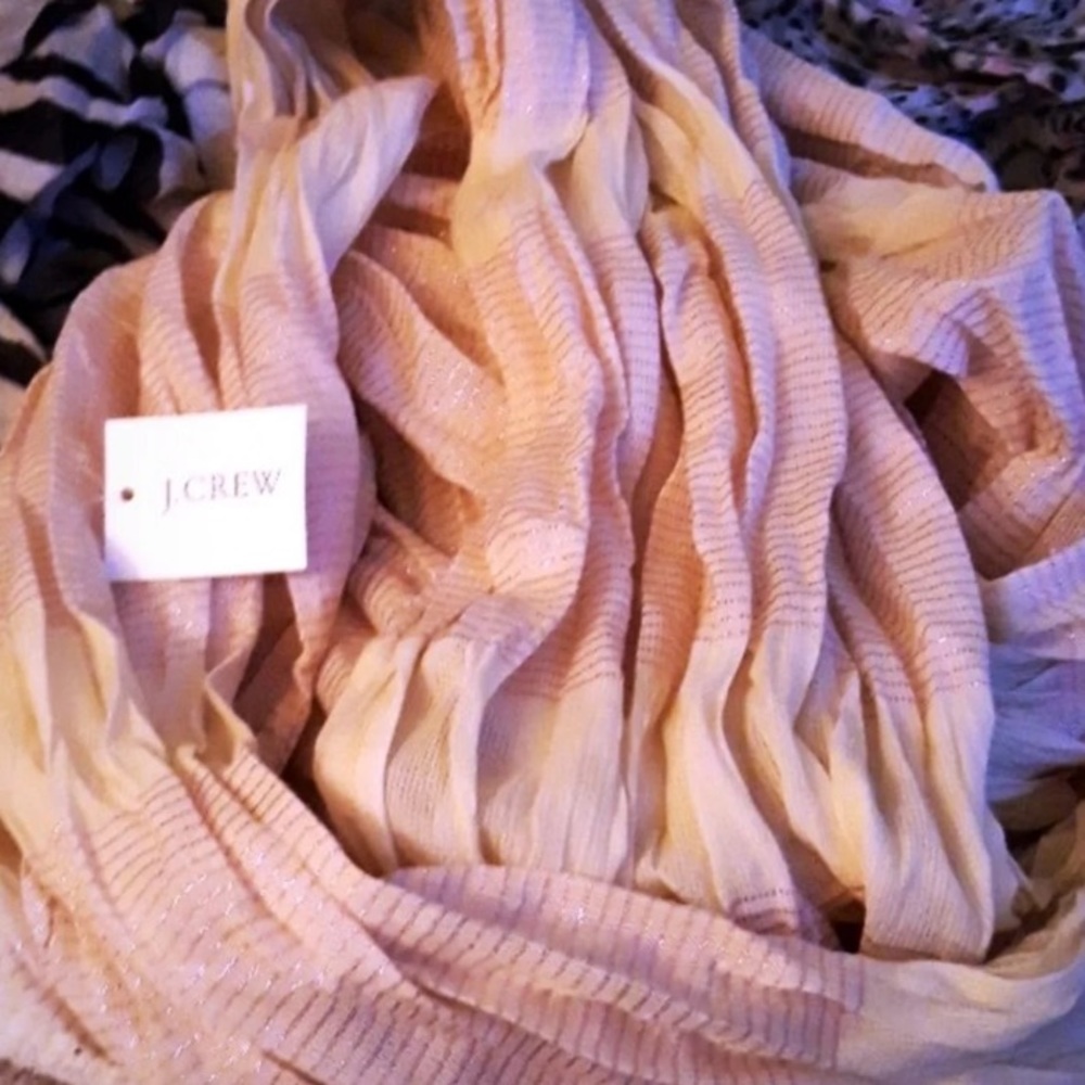 j crew wrap scarf // champagne pink